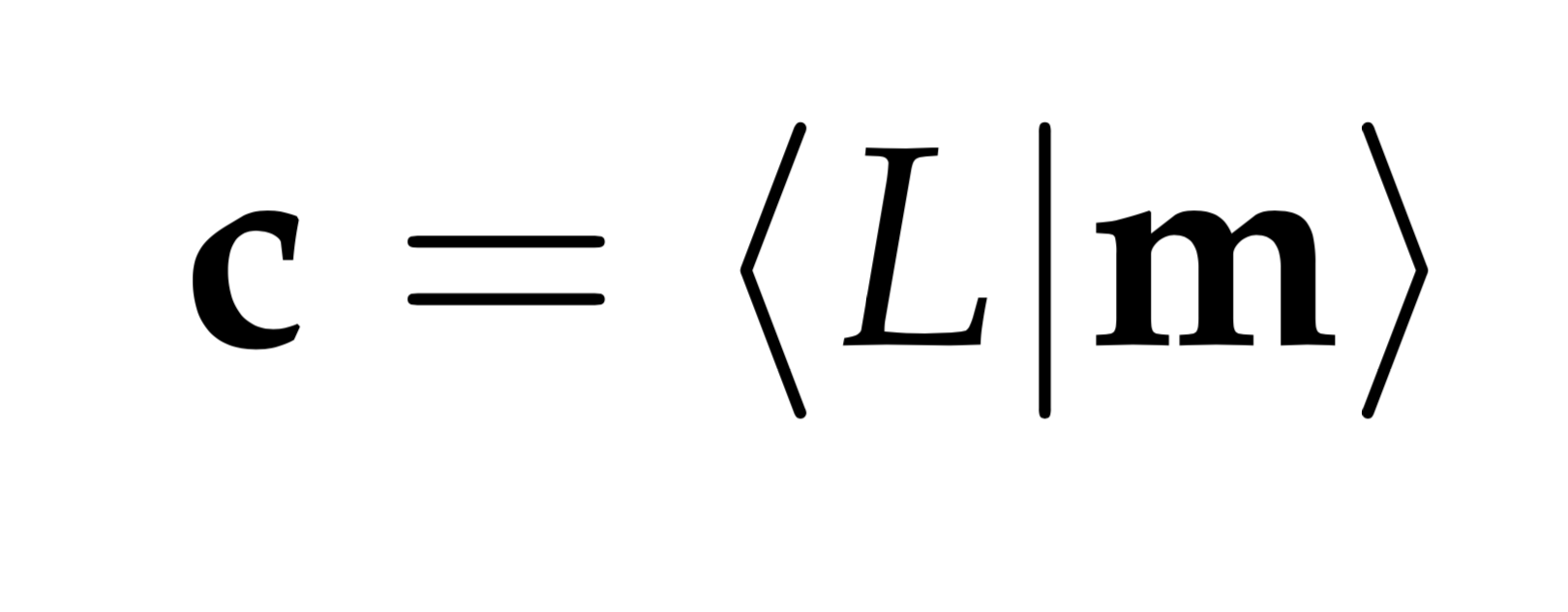 vector form of bra-ket equations