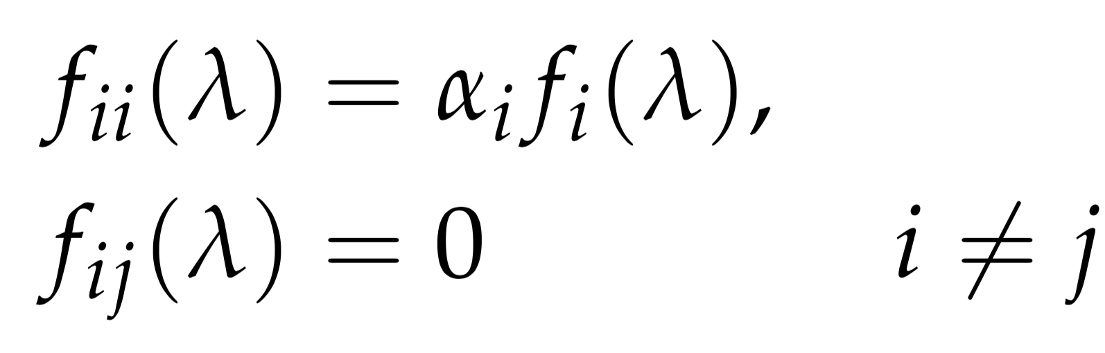 product spectra