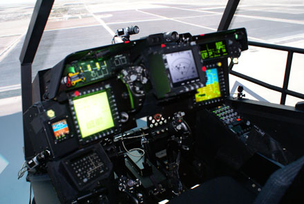 SmartEye multi-camera system installed in helicopter simulator