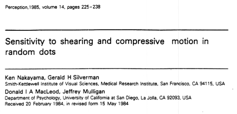 Title block of 1985 Nakayama et al. paper