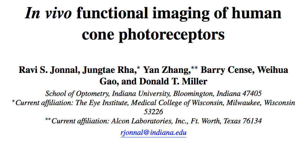 Paper title from Jonnal et al. '07