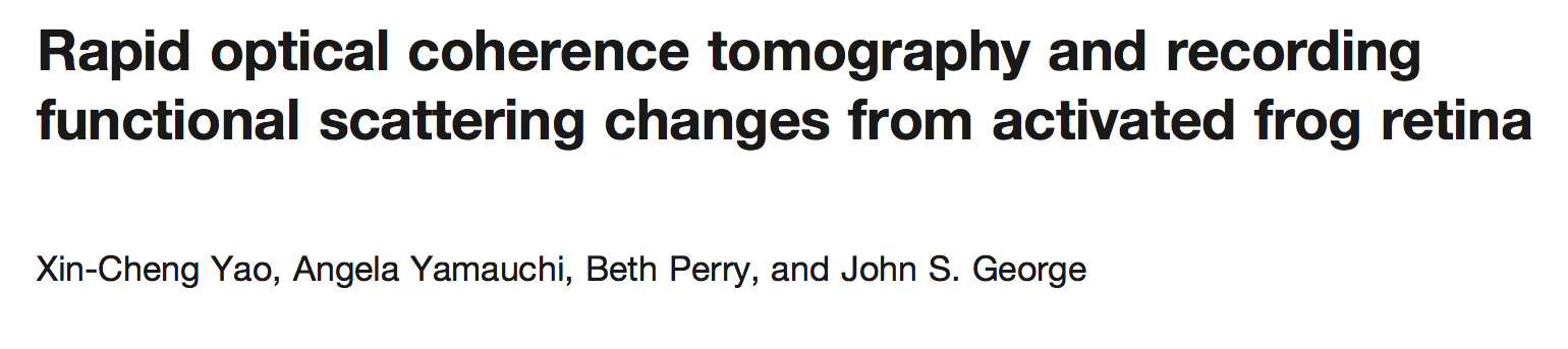 Paper title from Yao et al. '05